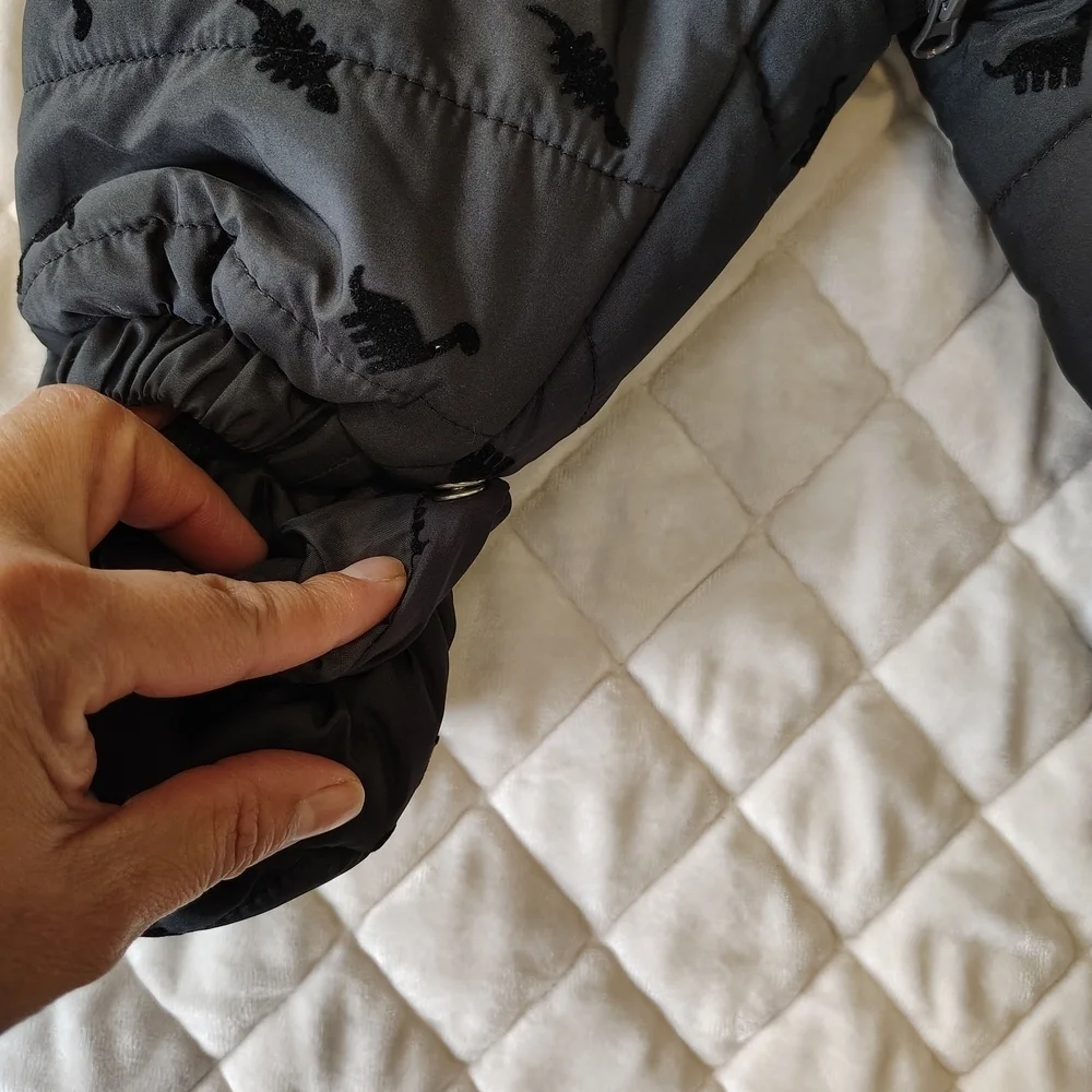 First Impressions Baby Dino Black Snowsuit